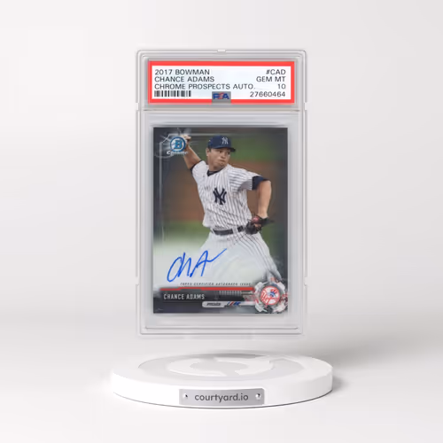 2017 Bowman Prospect Autographs #CAD Chance Adams - Chrome (PSA 10 GEM MINT)