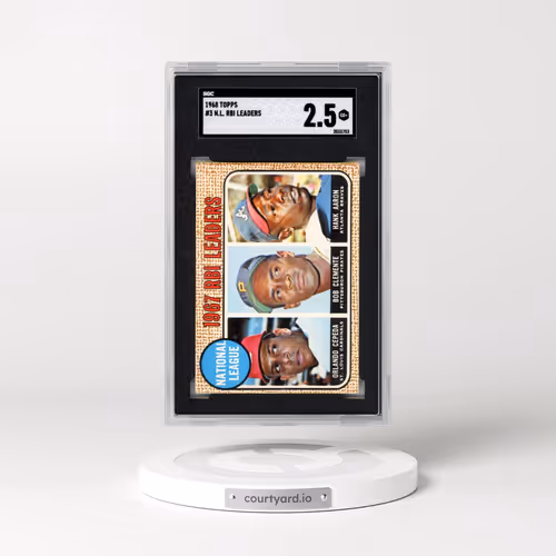 1968 Topps #3 N.L. Rbi Leaders (SGC 2.5 GOOD+)