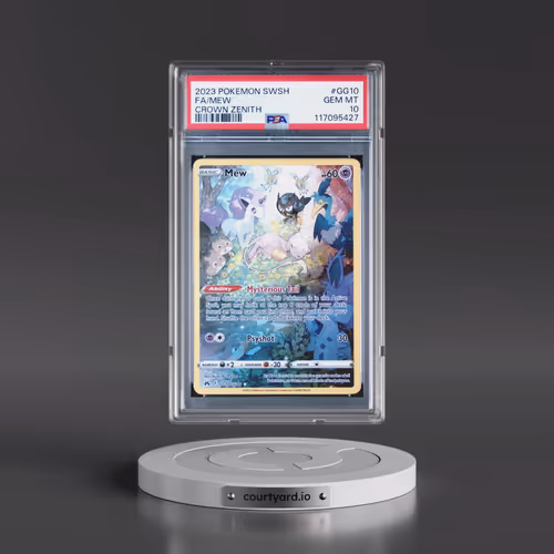 2023 Pokémon Sword and Shield Crown Zenith #GG10 Mew - Full Art (PSA 10 GEM MINT)