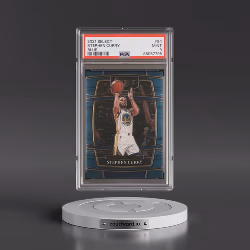 2021 Panini Select #94 Stephen Curry - Blue (PSA 9 MINT)