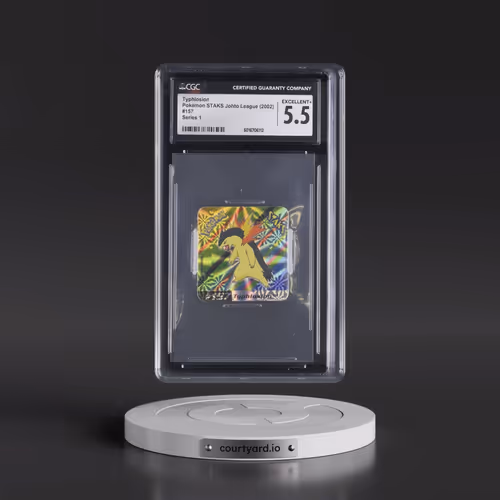 2002 Pokémon STAKS Johto League (Panini 2002) - English #157 Typhlosion - Series 1 (CGC 5.5 EX+)