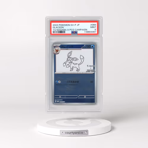 2023 Pokémon SV-P Promo #069 Glaceon - YU Nagaba X Pokemon Card Game Campaign (PSA 9 MINT)