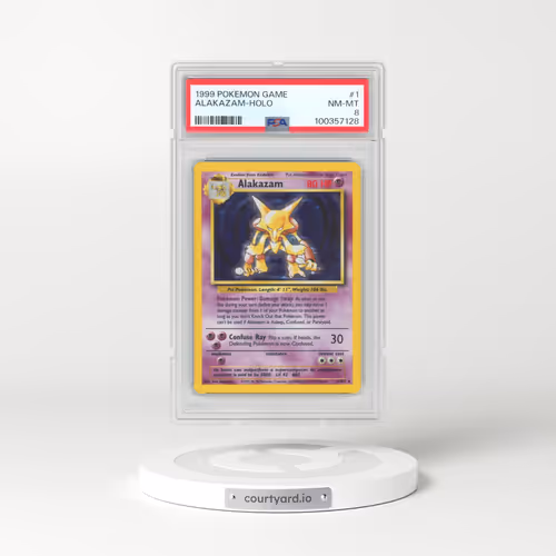 1999 Pokémon Game #1 Alakazam - Holo (PSA 8 NM-MT)