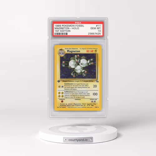 1999 Pokémon Fossil #11 Magneton - 1st Edition Holo (PSA 10 GEM MINT)