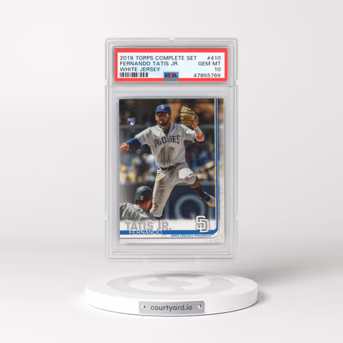 2019 Topps Complete Set #410 Fernando Tatis Jr. - White Jersey (PSA 10 GEM MINT)