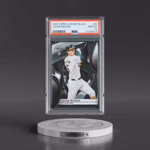 2025 Topps Chrome Black #62 Jacob Wilson (PSA 10 GEM MINT)