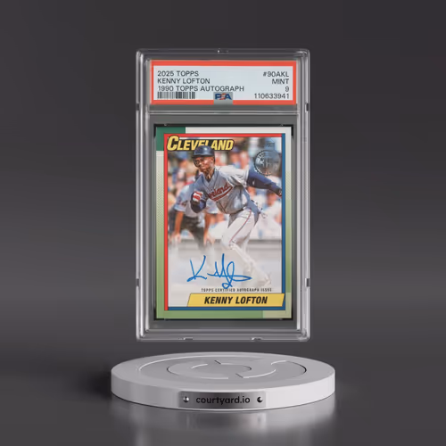 2025 Topps 1990 Topps Baseball Autographs #90AKL Kenny Lofton (PSA 9 MINT)