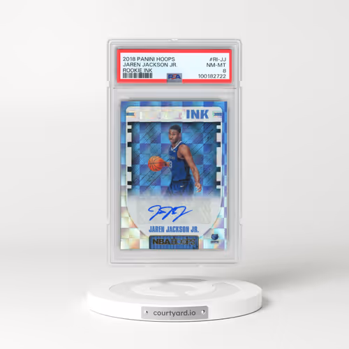 2018 Panini Hoops Rookie Ink #RI-JJ Jaren Jackson Jr. (PSA 8 NM-MT)