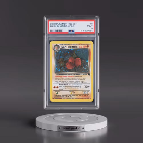 2000 Pokémon Rocket #6 Dark Dugtrio - Holo (PSA 9 MINT)