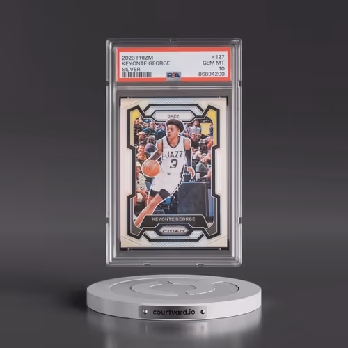 2023 Panini Prizm #127 Keyonte George - Silver Prizm (PSA 10 GEM MINT)