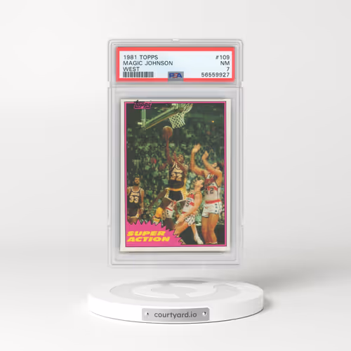 1981 Topps #109 Magic Johnson - West (PSA 7 NM)