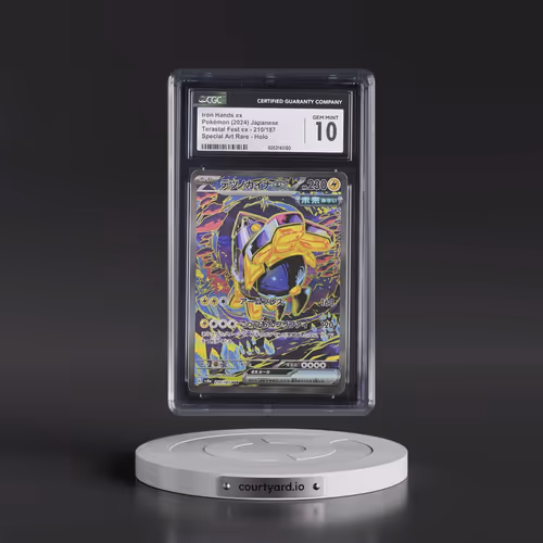 2024 High Class Pack: Terastal Fest ex - sv8a #210/187 Iron Hands ex - Special Art Rare Holo (CGC 10