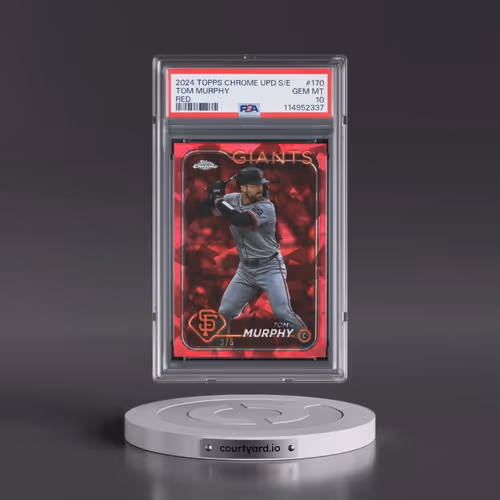 2024 Topps Chrome Sapphire Update Series #170 Tom Murphy - Red (PSA 10 GEM MINT)