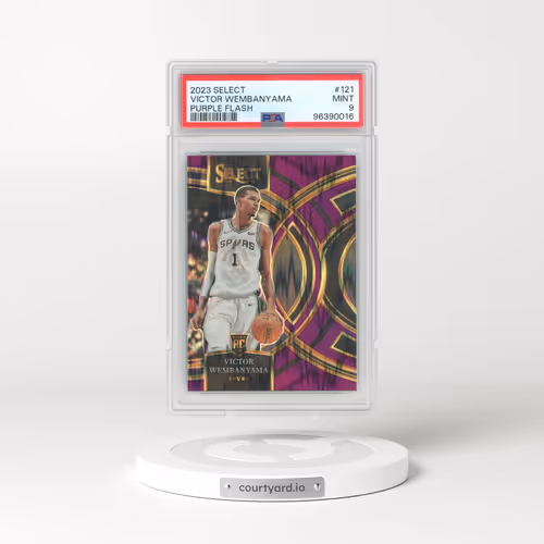 2023 Panini Select #121 Victor Wembanyama - Purple Flash (PSA 9 MINT)