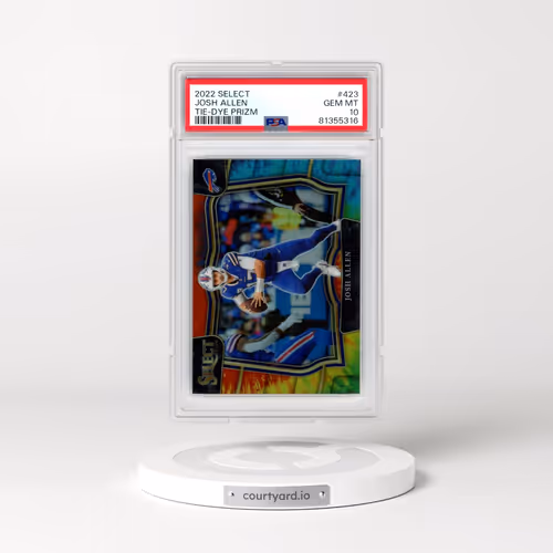 2022 Panini Select #423 Josh Allen - Tie-Dye Prizm (PSA 10 GEM MINT)