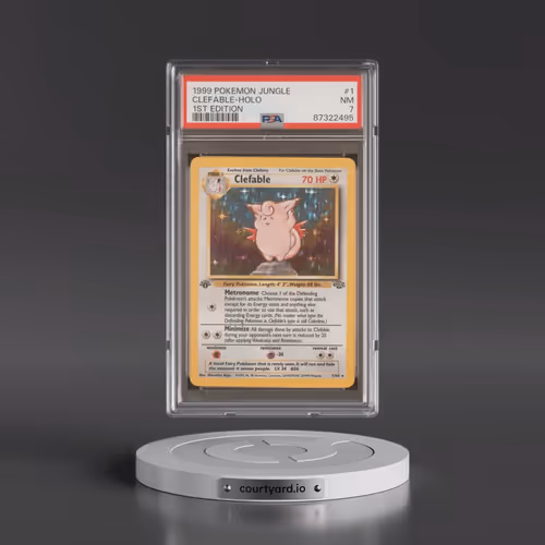 1999 Pokémon Jungle #1 Clefable - 1st Edition Holo (PSA 7 NM)