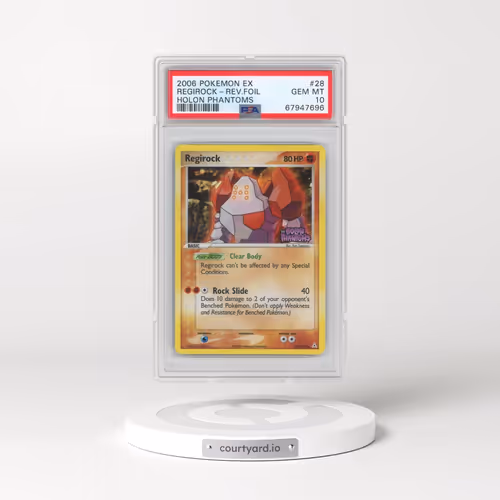 2006 Pokémon EX Holon Phantoms #28 Regirock - Reverse Foil (PSA 10 GEM MINT)