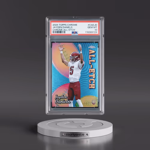 2024 Topps Chrome Chrome All-Etch #CAEJD Jayden Daniels (PSA 10 GEM MINT)
