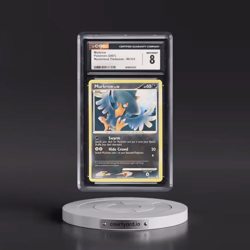 2007 Mysterious Treasures #90/123 Murkrow (CGC 8 NM-MT)