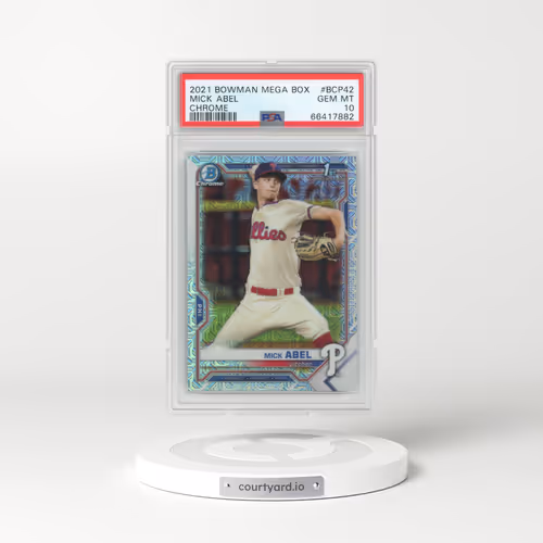 2021 Bowman Mega Box Chrome #BCP42 Mick Abel (PSA 10 GEM MINT)