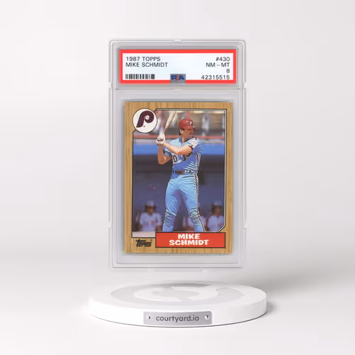 1987 Topps #430 Mike Schmidt (PSA 8 NM-MT)