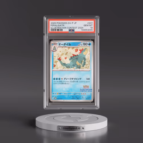 2025 Pokémon SV-P Promo #241 Feraligatr - Illustration Contest 2024 (PSA 10 GEM MINT)