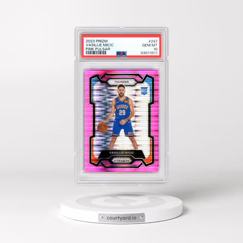 2023 Panini Prizm #297 Vasilije Micic - Pink Pulsar (PSA 10 GEM MINT)
