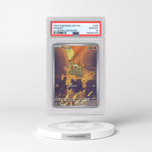 2024 Pokémon Ssp EN-Surging Sparks #205 Phanpy - Illustration Rare (PSA 10 GEM MINT)