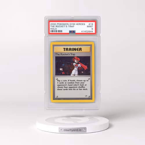 2000 Pokémon Gym Heroes #19 The Rocket's Trap - Holo (PSA 9 MINT)