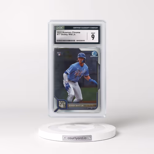 2022 Bowman Chrome #77 Bobby Witt Jr. (CGC 9 MINT)