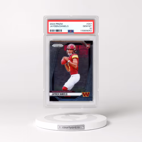 2024 Panini Prizm #347 Jayden Daniels (PSA 10 GEM MINT)