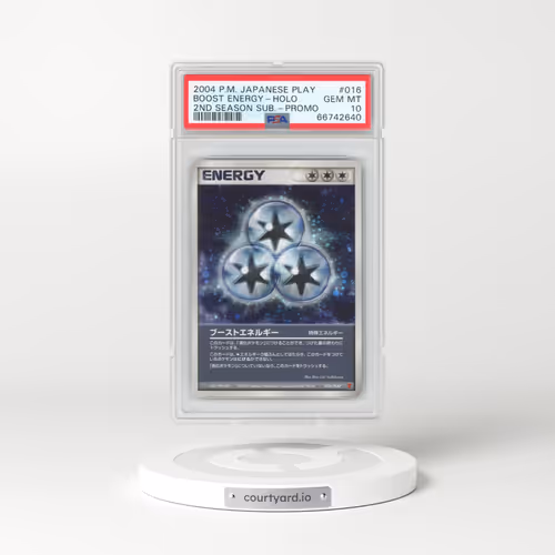 2004 Pokémon Play Promo #016 Boost Energy - Holo 2nd Season Subscription (PSA 10 GEM MINT)