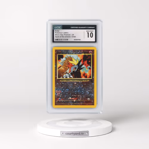 1999 Black Star Promos #34 Entei - Reverse Holo Spell of the Unown: Entei () (CGC 10 GEM MINT)