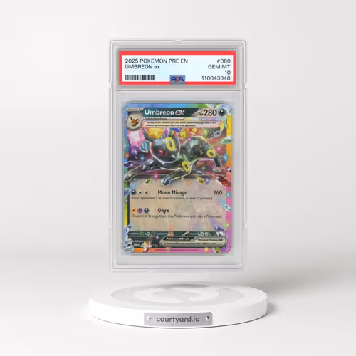 2025 Pokémon Pre EN-Prismatic Evolutions #060 Umbreon EX - Holo (PSA 10 GEM MINT)