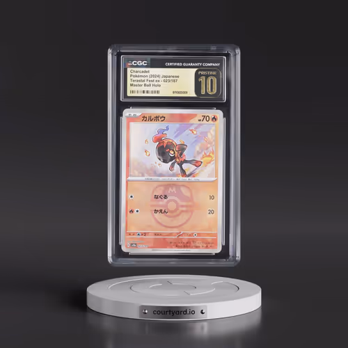 2024 Pokémon Sv8a-Terastal Fest EX #023 Charcadet - Reverse Holo Master Ball (CGC 10 PRISTINE)