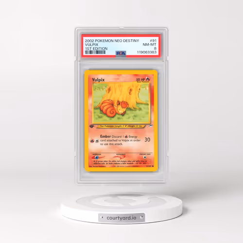2002 Pokémon Neo Destiny #91 Vulpix - 1st Edition (PSA 8 NM-MT)
