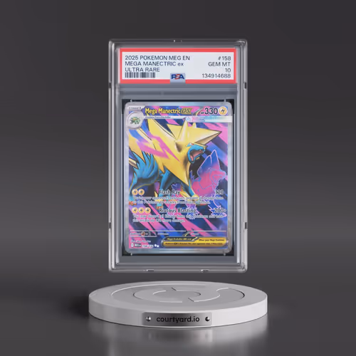 2025 Pokémon Meg EN-Mega Evolution #158 Mega Manectric EX - Holo Ultra Rare (PSA 10 GEM MINT)