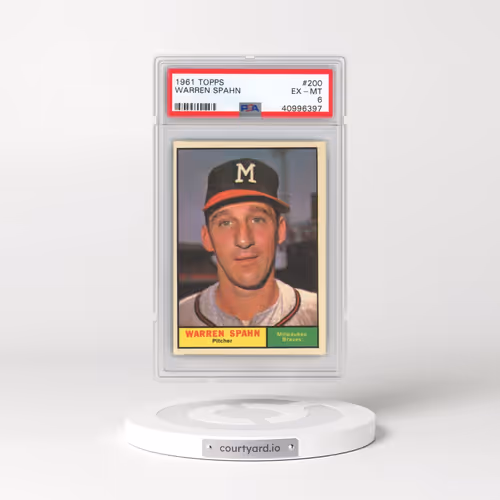 1961 Topps #200 Warren Spahn (PSA 6 EX-MT)