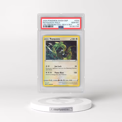 2024 Pokémon Swsh Black Star Promo #029 Rayquaza - Holo Crown Zenith Premium Collection Sea & Sky (P