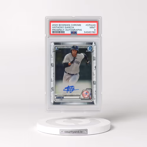 2020 Bowman Chrome Prospect Autographs #CPAAG Anthony Garcia (PSA 9 MINT)