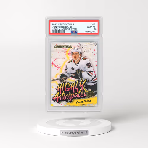 2023 Upper Deck Credentials Highly Anticipated #HA1 Connor Bedard (PSA 10 GEM MINT)