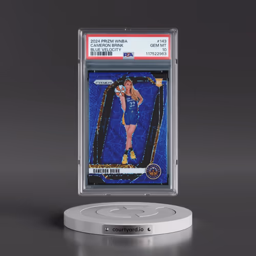 2024 Panini Prizm WNBA #143 Cameron Brink - Blue Velocity (PSA 10 GEM MINT)