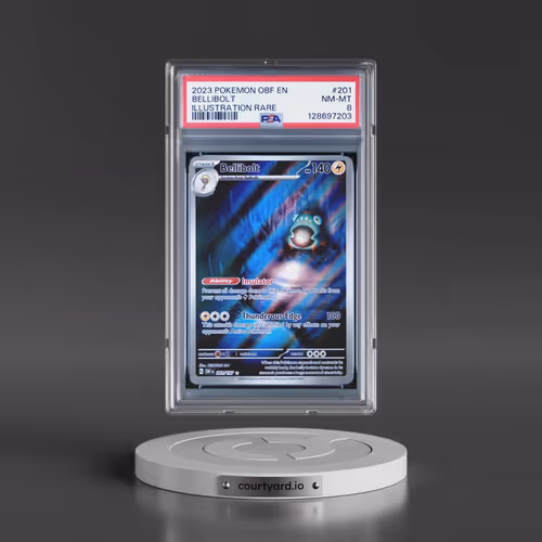 2023 Pokémon Obf EN-Obsidian Flames #201 Bellibolt - Illustration Rare (PSA 8 NM-MT)