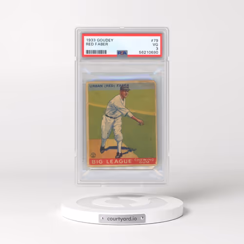 1933 Goudey #79 Red Faber (PSA 3 VG)