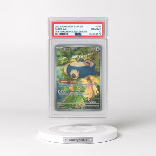 2023 Pokémon Svp EN-SV Black Star Promo #051 Snorlax - 151 Pokemon Center Elite Trainer Box (PSA 10 GEM MINT)