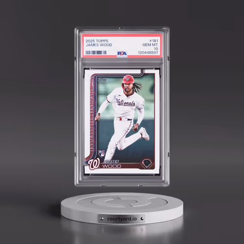 2025 Topps #181 James Wood (PSA 10 GEM MINT)