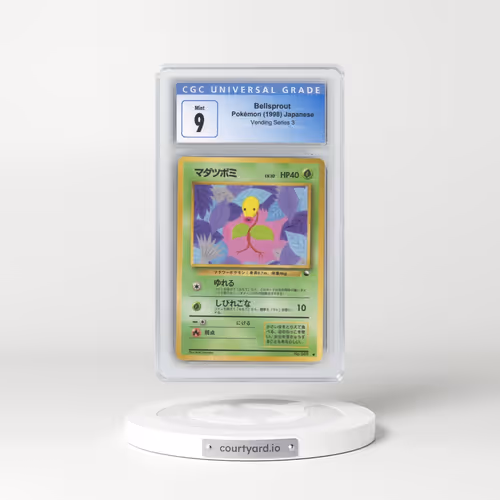 1998 Vending Series 3 (Pokeball Symbol. Glossy) Bellsprout (CGC 9 MINT)