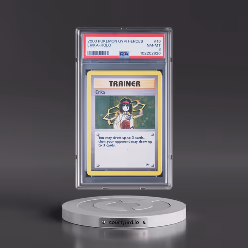 2000 Pokémon Gym Heroes #16 Erika - Holo (PSA 8 NM-MT)