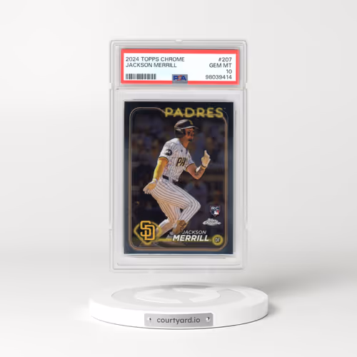 2024 Topps Chrome #207 Jackson Merrill (PSA 10 GEM MINT)