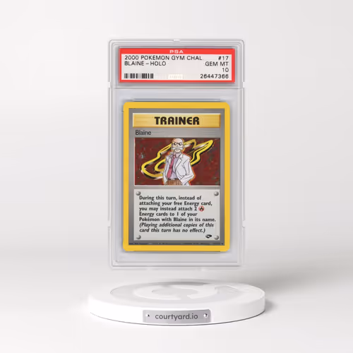 2000 Pokémon Gym Challenge #17 Blaine - Holo (PSA 10 GEM MINT)